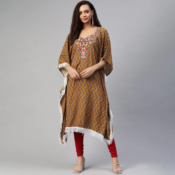 https://www.dailysales.in/products/women-orange-brown-geometric-printed-thread-work-pure-cotton-kaftan-kurta