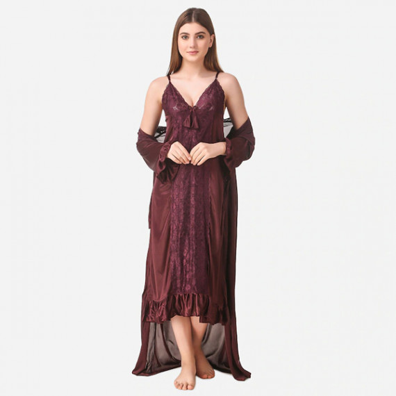 https://www.dailysales.in/products/brown-maxi-satin-solid-nightwear-set